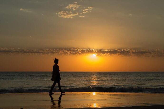 Couché de soleil plage